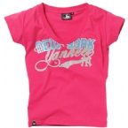 New York Yankees NYY Womens T-Shirt Hot Pink