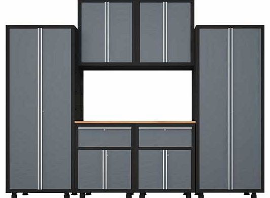 NewAge Products Bold Series 7 Piece Cabinet Set - Grey