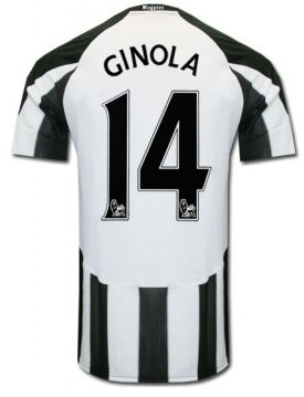 Newcastle Adidas 2010-11 Newcastle Home Shirt (Ginola 14)