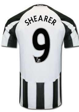 Newcastle Adidas 2010-11 Newcastle Home Shirt (Shearer 9)