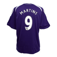United Away Shirt 2008/09 with Martins