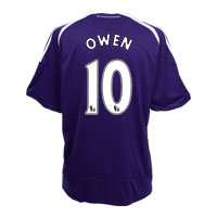 United Away Shirt 2008/09 with Owen 10