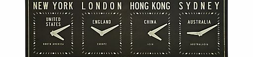 Fleet ST Time Zone Clock, 30 x 80cm