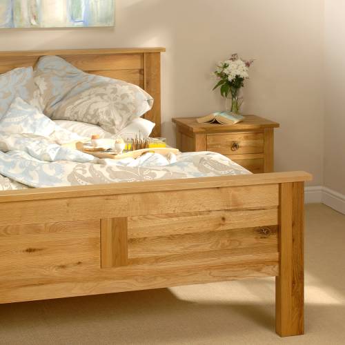 Newhaven Oak Newhaven 5`Solid Oak Bed