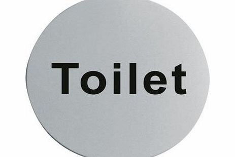 Nextday Catering Equipment Supplies UK Stainless Steel Door Sign - Toilet