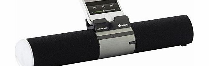 NGS Portable Roller Dock Bluetooth Stereo Speaker for Tablets, Phones and MP3 Players