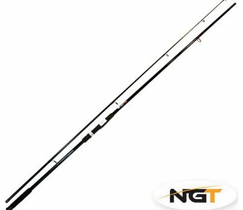 NGT Carp Pike Fishing Rod - Black, 12ft, 2pc, 2.75lb