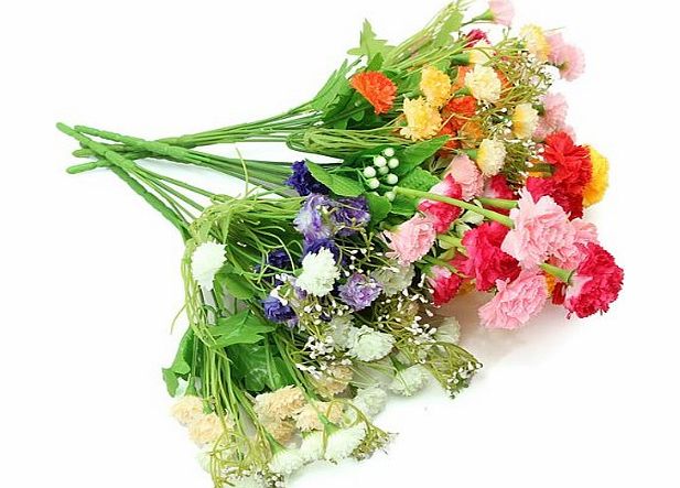 nice nice 1 Bouquet Artificial Carnation Silk Flowers Home Decor