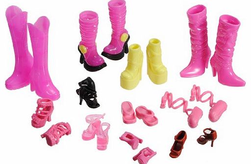 nice nice High Heel Boot Ankle Strap Shoes Accessories For Barbie Doll