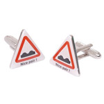 Pair Road Sign Cufflinks