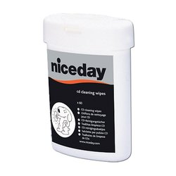 Niceday CD/Dvd Cleaning Wipes - 60 Wipes