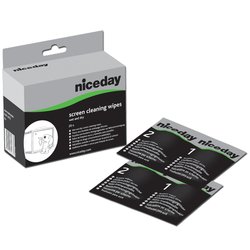 Niceday Screen Cleaning Wipes - 20 Wet/Dry Wipes
