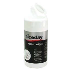 Niceday Screen Cleaning Wipes - Tub Of 100 Wet