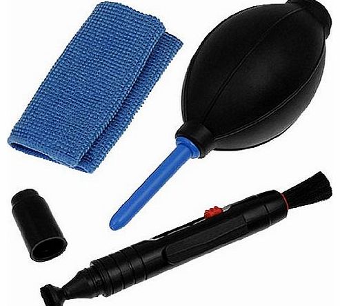 (TM) 1Set(3Pcs) - Professional Lens Cleaning Kit/Set With Pen, Cloth, Air Blower For Cameras(Canon,Nikon,Pentax,Sony)