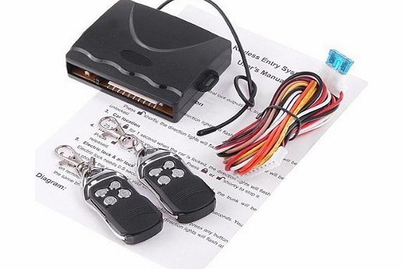 (TM) Car Keyless Remote Control Keyless Entry Door Lock Locking Kit System with Remote Controllers