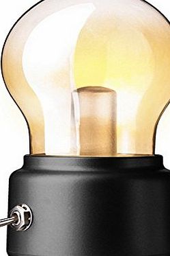 niceEshop TM) Romantic Bulb Mood Lamp Night Light USB Charging LED Bedside Lamp for Bedroom, Living Room, Baby Room, Coffee Table, Bookcase(Black)