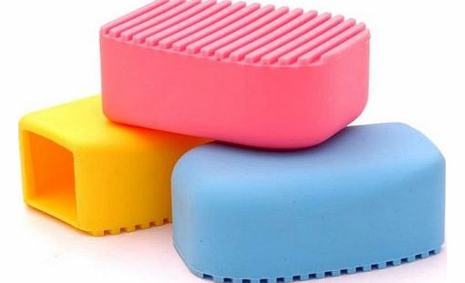 niceEshop TM) Ultra-popular Silicone Candy Colors Mini Handheld Washboard (5.5x8x3.5cm)-Random Color