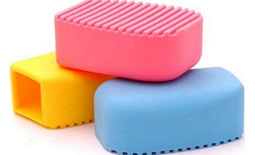 niceEshop TM) Ultra-popular Silicone Candy Colors Mini Handheld Washboard (5.5x8x3.5cm)-Random Color