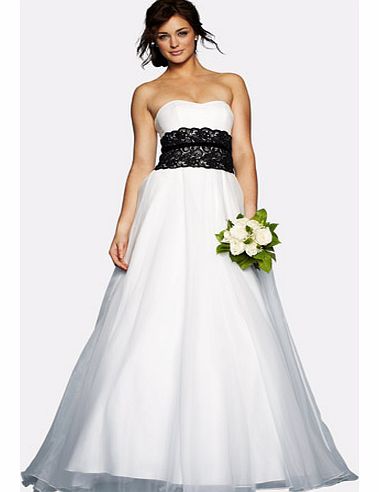 Nicholas Millington Black Lace Wedding Dress