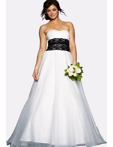 Nicholas Millington Black Lace Wedding Dress