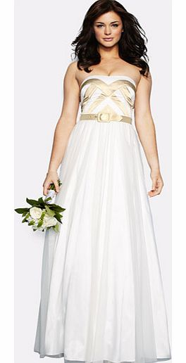 Nicholas Millington Strapless Prom Wedding Dress