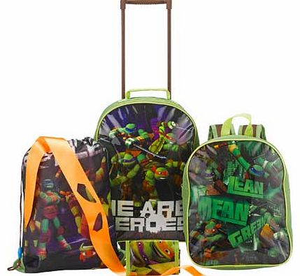 Nickelodeon Teenage Mutant Ninja Turtles 5 Piece Luggage Set