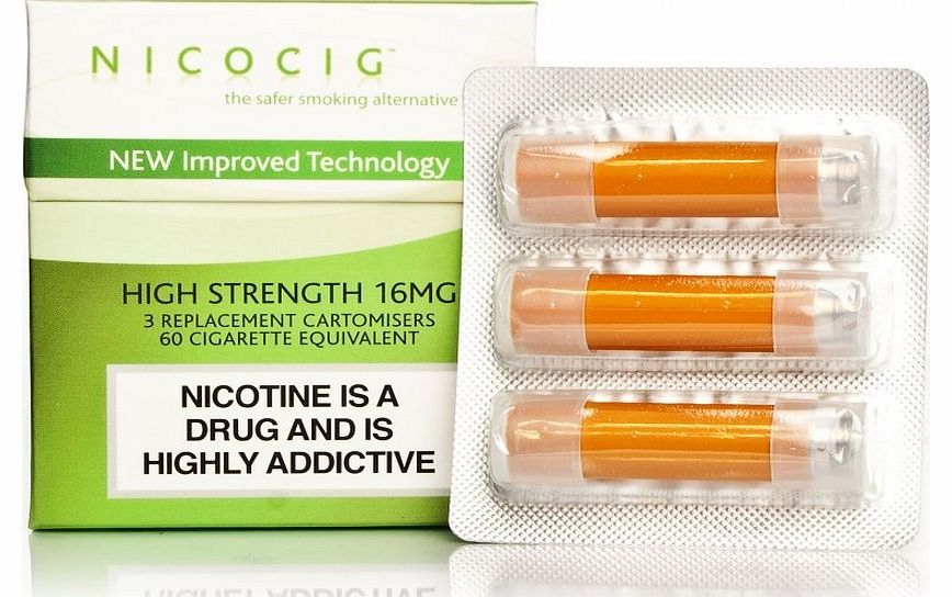 Nicocig Cartridges High Nicotine Strength 16mg
