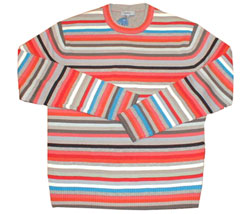 Nicole Farhi Multi coloured hooped knit