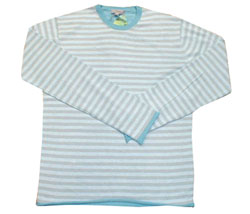 Nicole Farhi Plated cotton hooped knit