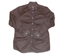 Rouched placket crinkled shirt