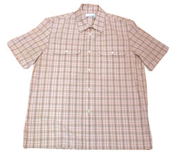 Nicole Farhi Short-sleeved 2 pocket check shirt