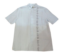 Nicole Farhi Short-sleeved flower embroidered shirt