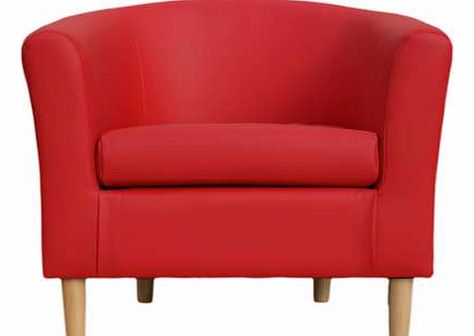 Nicole Faux Leather Tub Chair