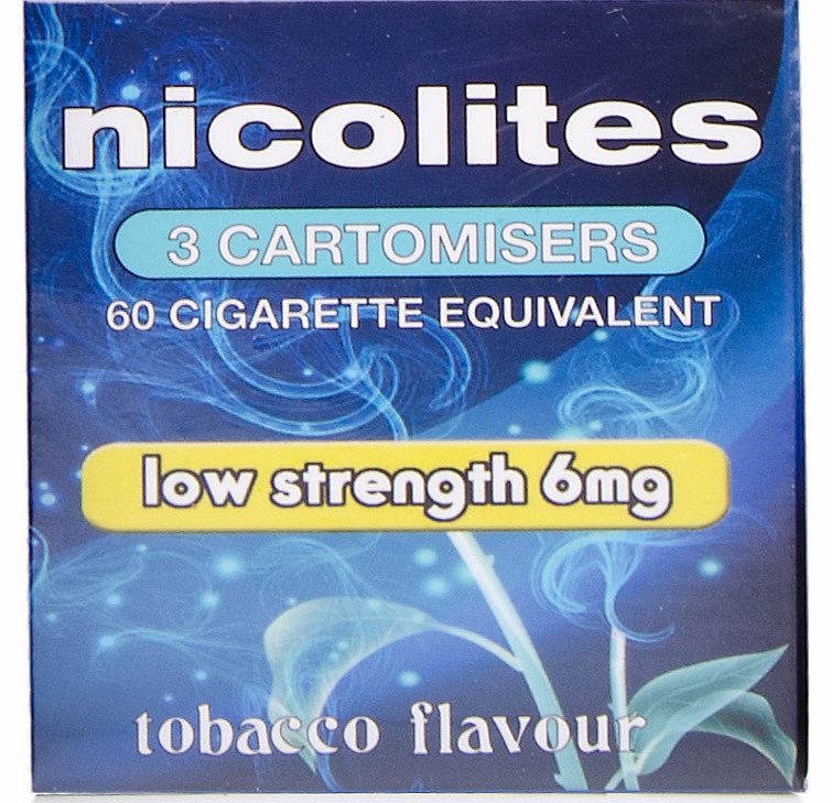 NicoLites Tobacco Low Cartomiser (6mg)