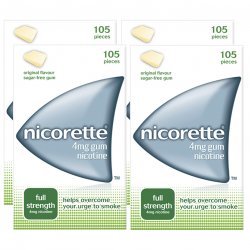 Nicorette - Gum Nicorette 4mg Original Gum Four Pack (4 x 105
