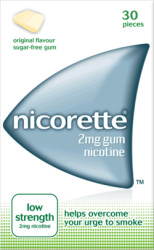 Nicorette 2mg Classic Nicotine Gum 30 Pieces