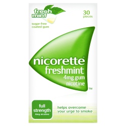 Nicorette Freshmint 4mg Gum Nicotine Full