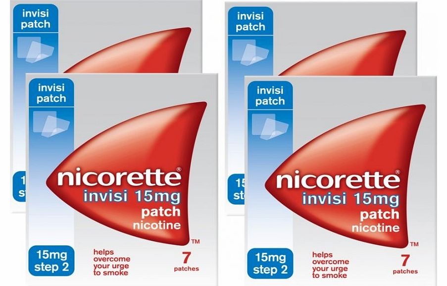 Nicorette Invisi 15mg Patch Four Pack