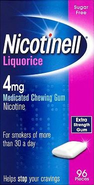 Nicotinell, 2041[^]10028532 Liquorice 4mg Medicated Chewing Gum -