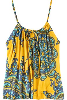 Nieves Lavi Sahara print silk jersey top