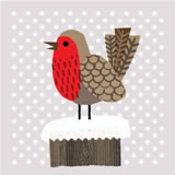 Nigel`s Eco Store 10 pack of Recycled Christmas cards - Robin