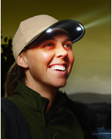 Nigel`s Eco Store 2C Solar Light Cap - hands free solar light in a