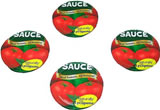 Nigel`s Eco Store 4 Recycled Coasters - Tomato Sauce