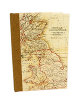 Nigel`s Eco Store A6 Recycled Map Notebook - smart handy little