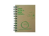 Nigel`s Eco Store A6 Recycled Notepad - it used to be a juice