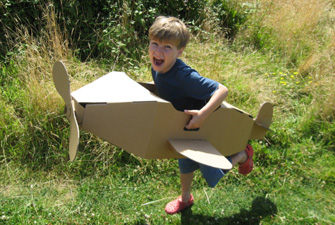 Cardboard Play Aeroplane