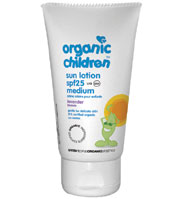 Childrens Organic Sun Screen Factor 25 with