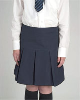 Nigel`s Eco Store Girls Organic Navy Skirt - made from tough