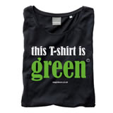 Nigel`s Eco Store `Green` Black Eco T-Shirt - light  soft and