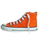 Nigel`s Eco Store Orange Organic High Cut Sneakers - eco friendly